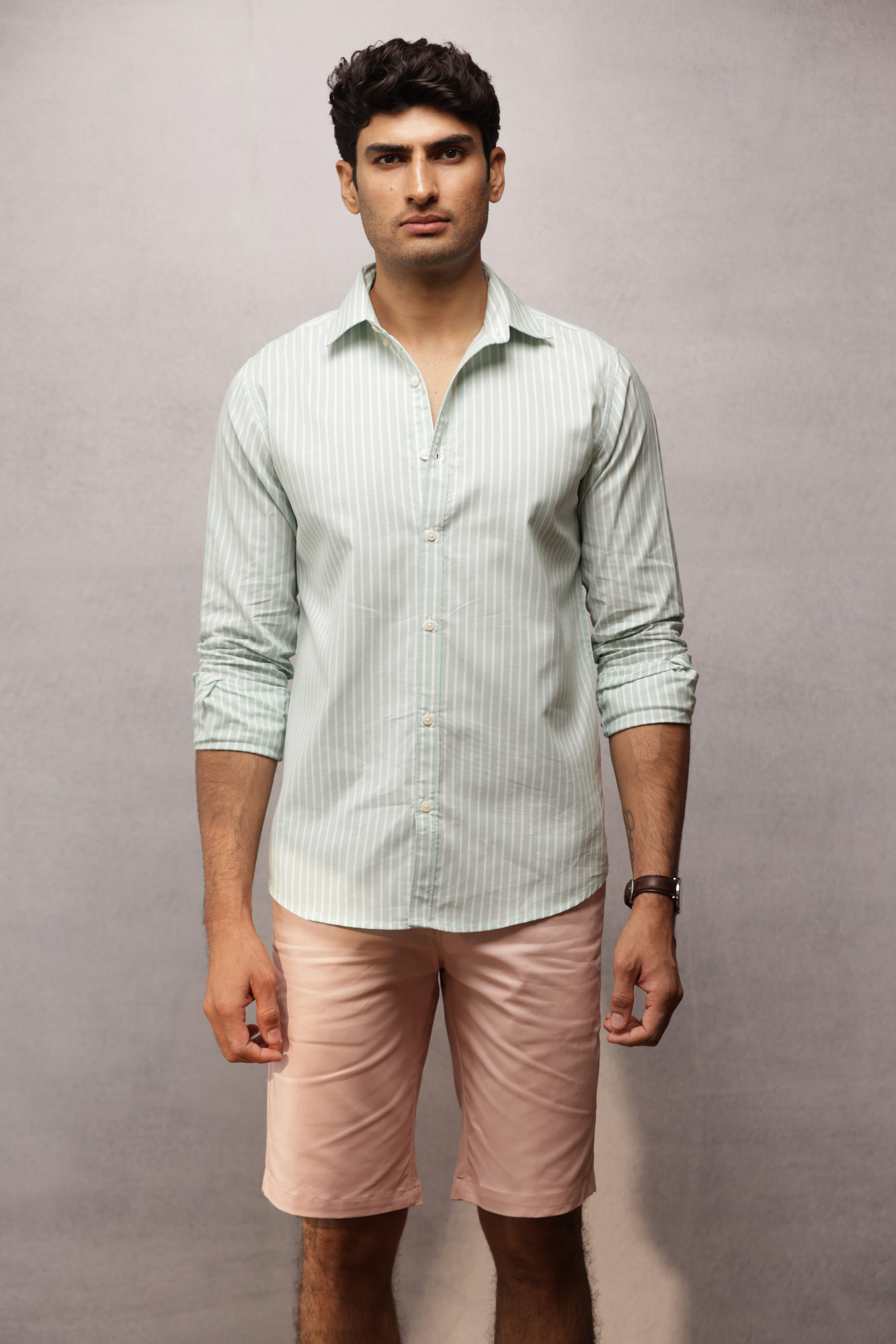 Classic Slim Fit Chinos Shorts Pink