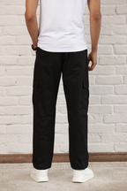 Classic Regular Fit Cargo Side Pocket Black