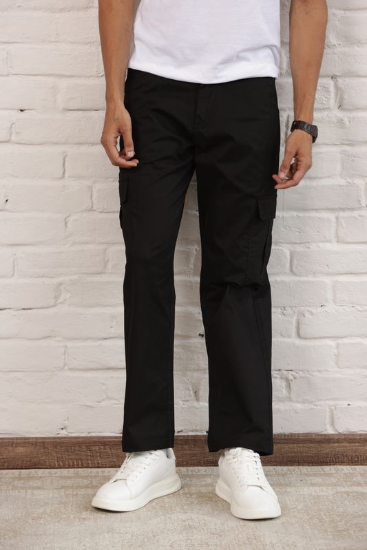 Classic Regular Fit Cargo Side Pocket Black