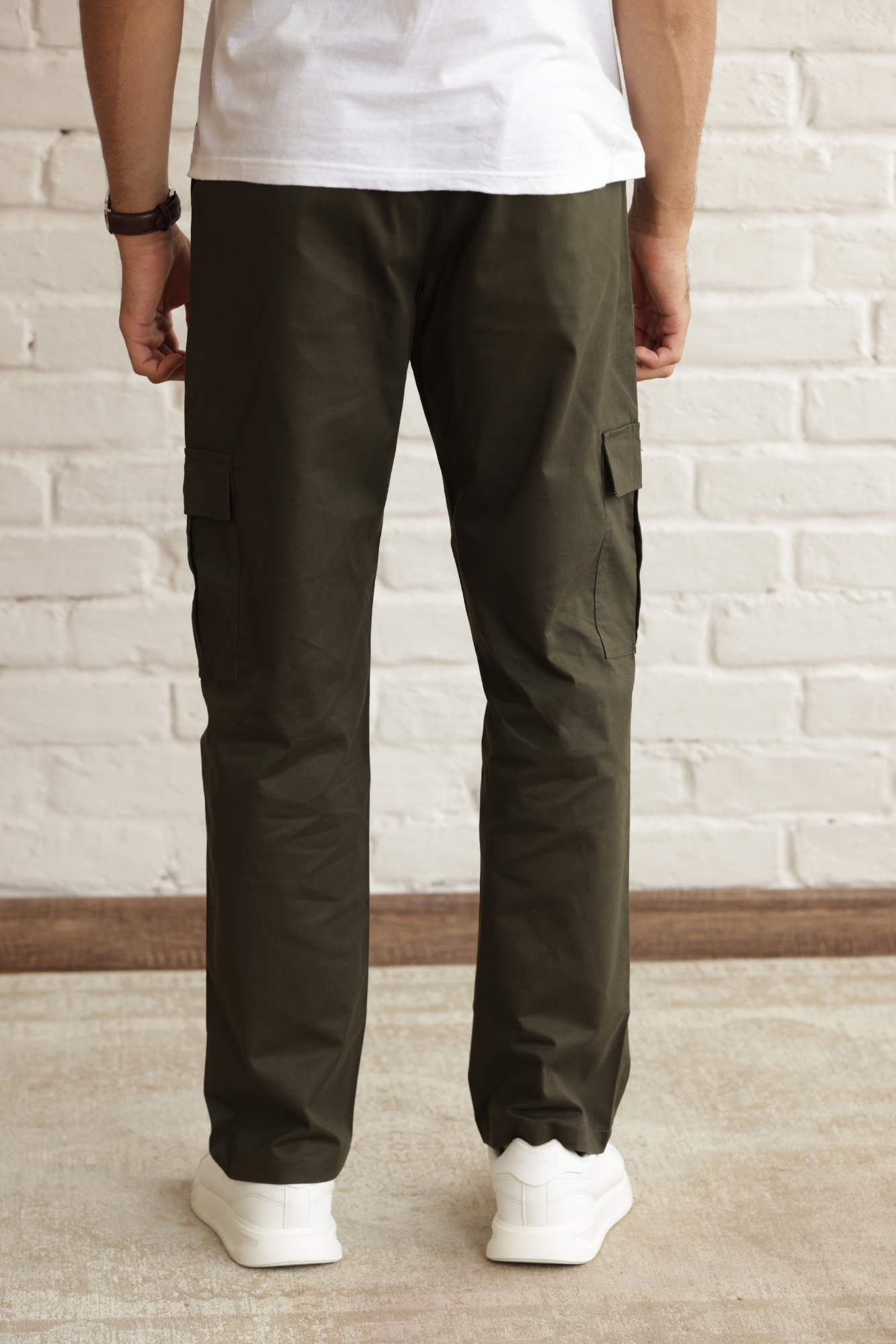 Classic Regular Fit Cargo Side Pocket Green