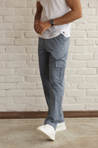 Classic Regular Fit Cargo Side Pocket Sky Blue