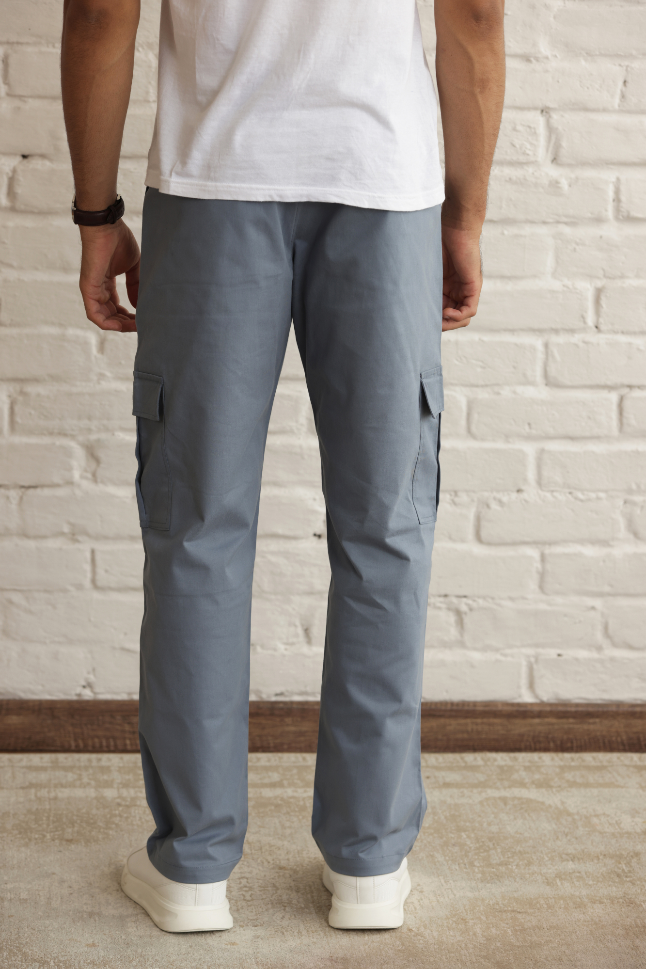 Classic Regular Fit Cargo Side Pocket Sky Blue