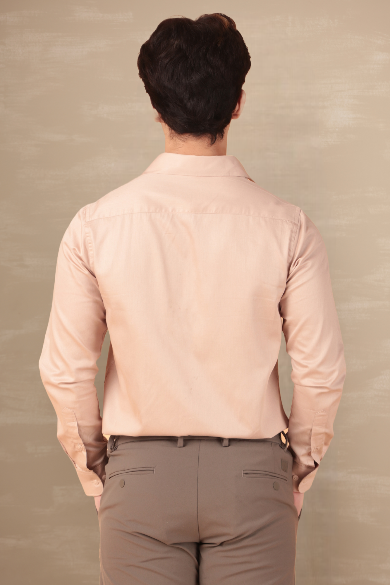 Essential Satin Shirt Beige