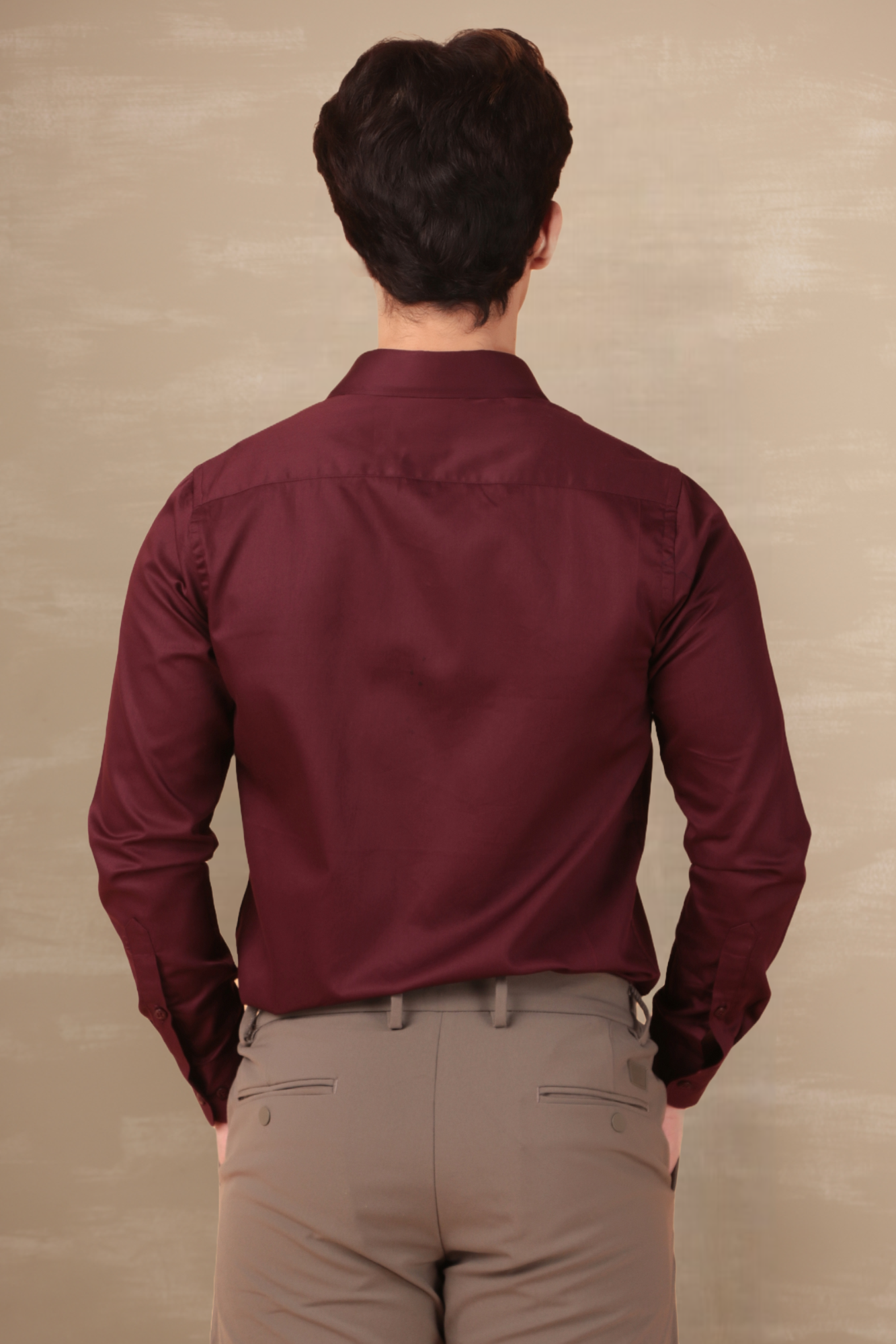 Essential Satin Shirt Wine