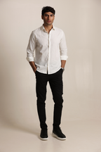 Classic Slim Fit Chinos Trouser Black