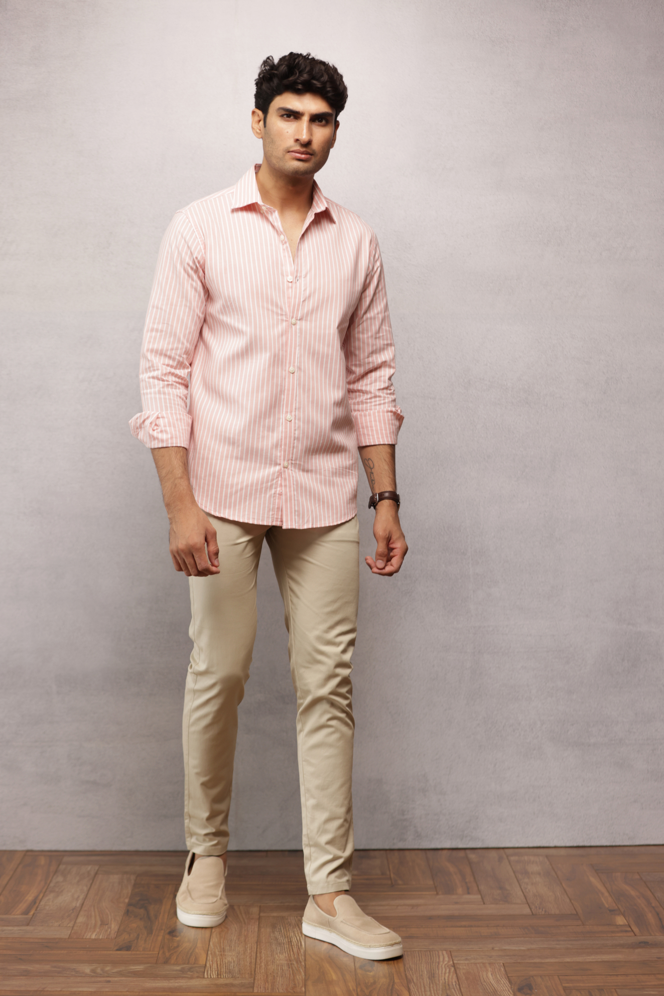 Classic Slim Fit Chinos Trouser Cream