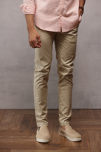 Classic Slim Fit Chinos Trouser Cream