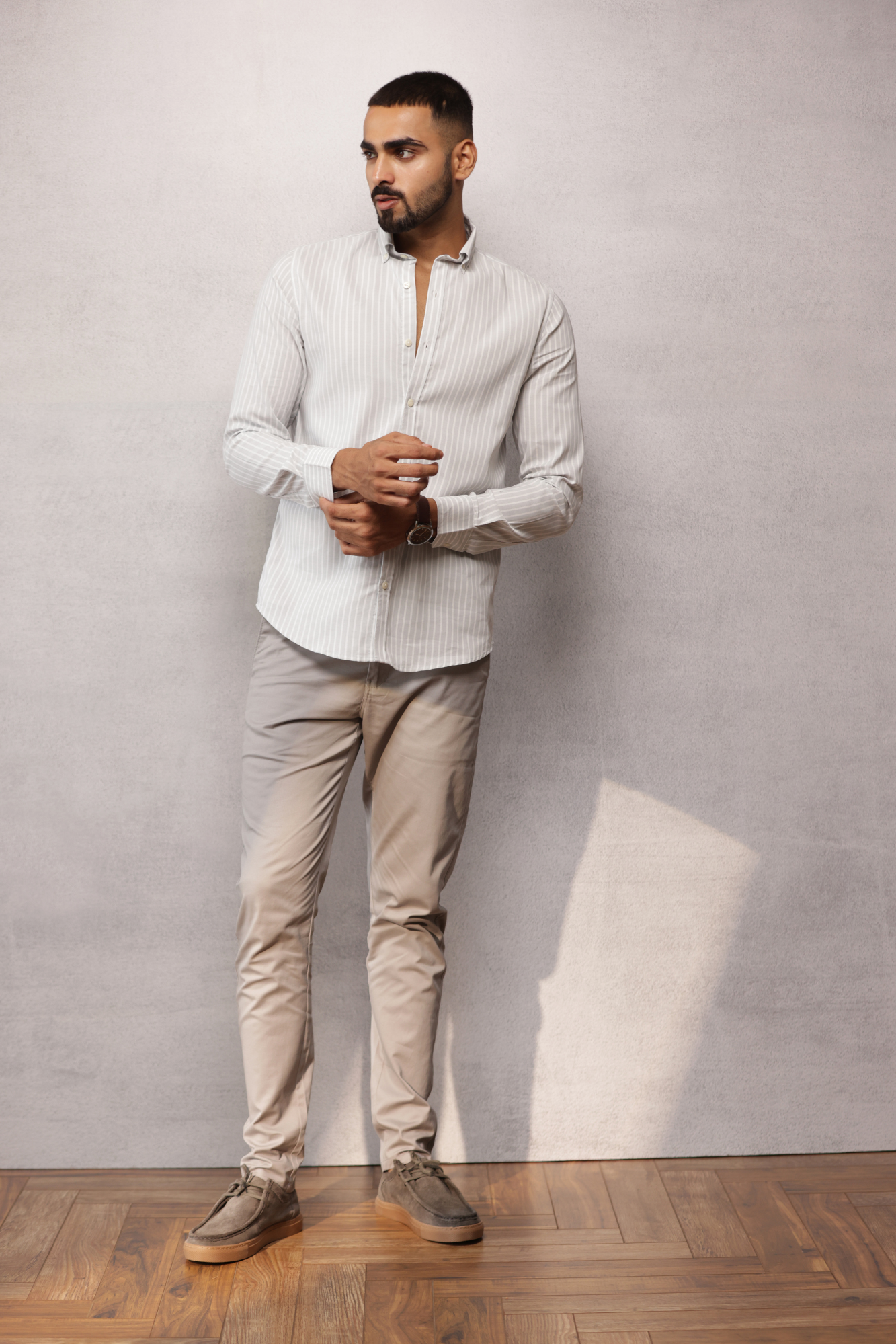 Classic Slim Fit Chinos Trouser Grey