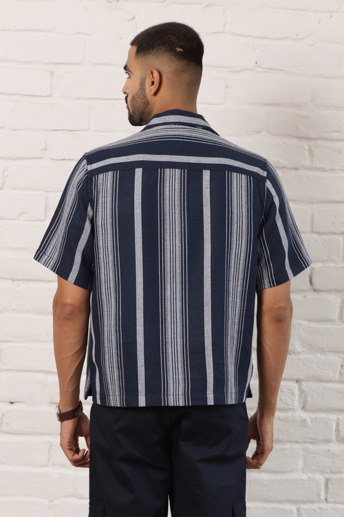 Boxy Cuban Collar Shirt