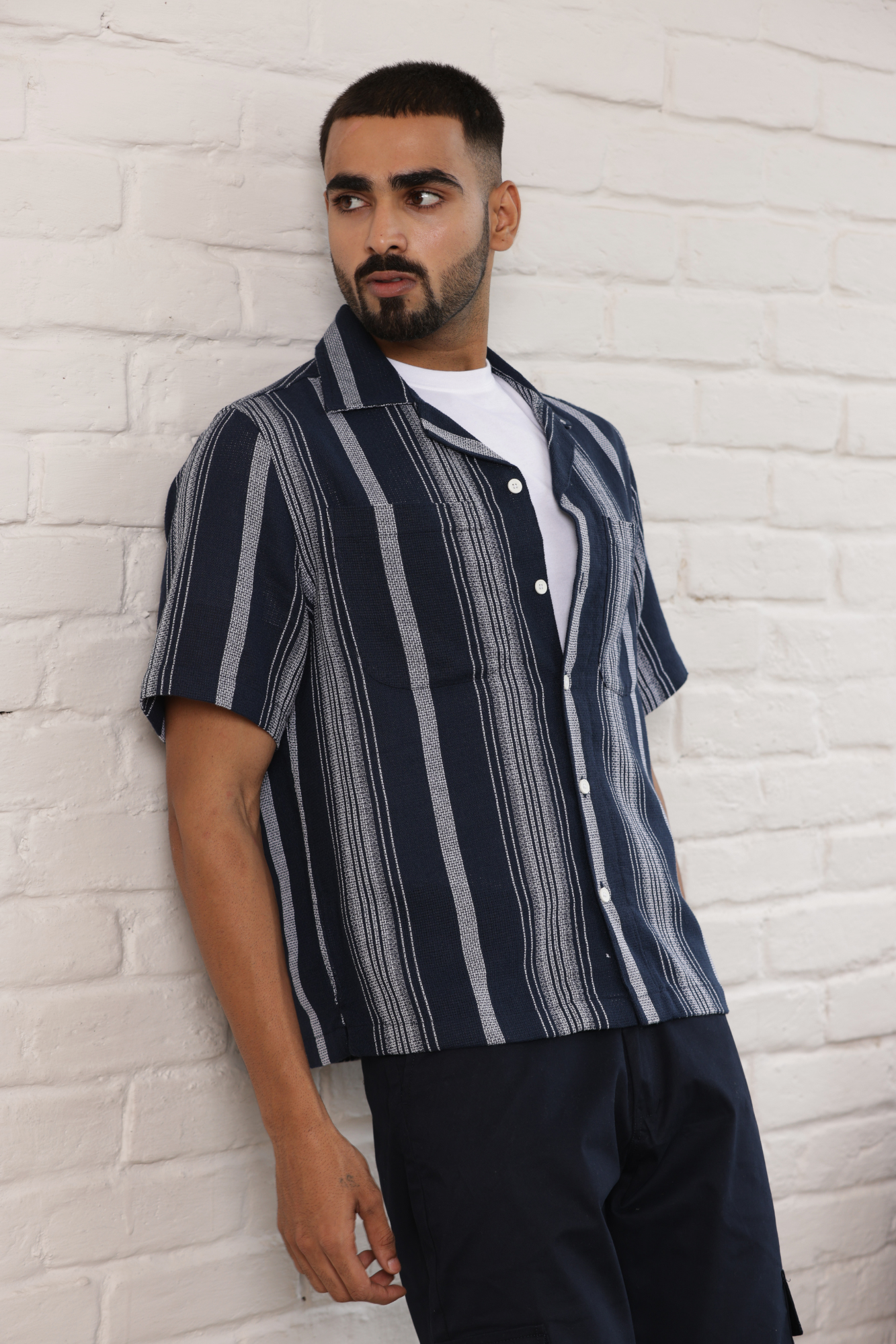 Boxy Cuban Collar Shirt